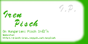 iren pisch business card